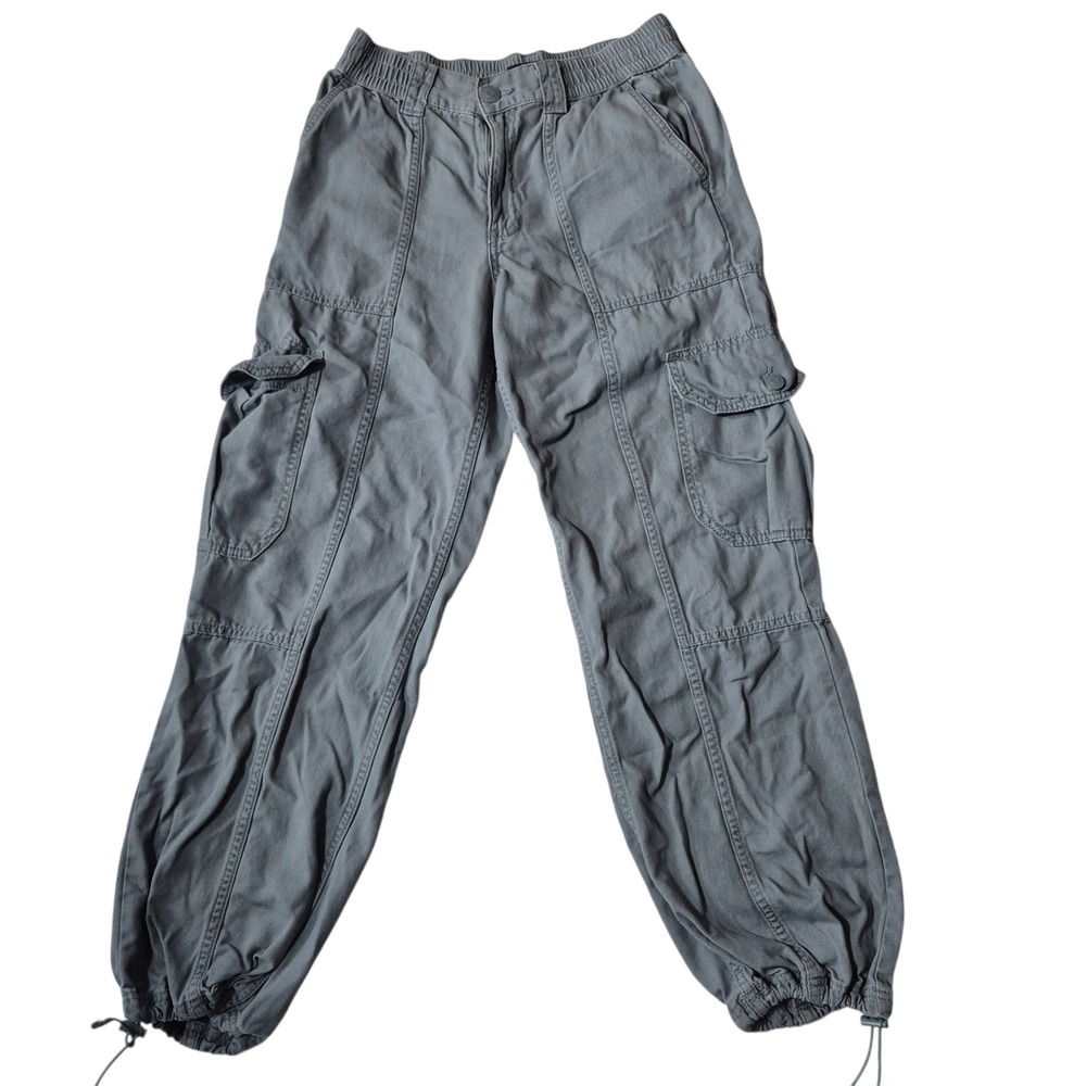 Aeropostale Utility Parachute Cargo Pants Women XS Cinched Hem Pockets